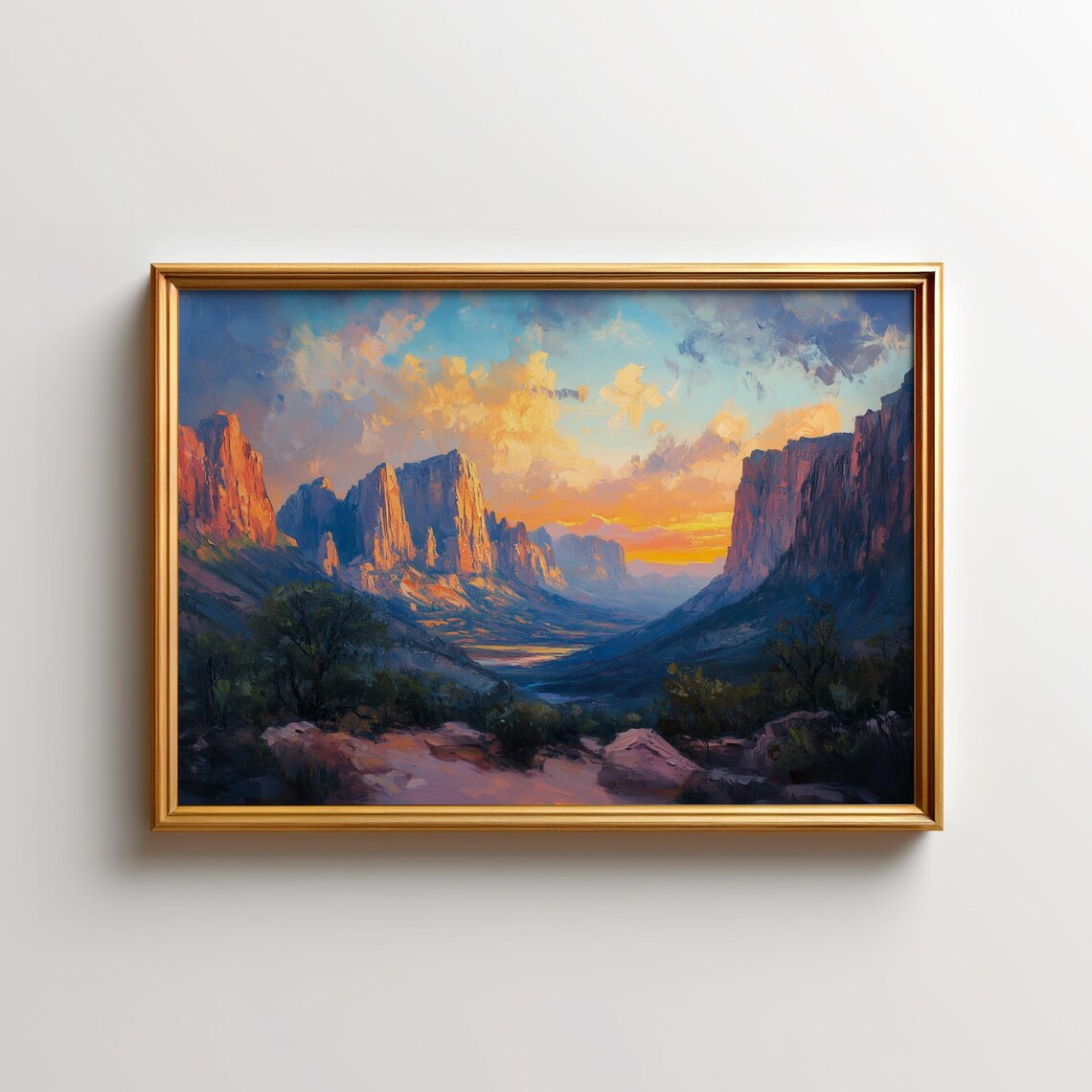 Zion National Park Sunrise Art Print, Utah Landscape