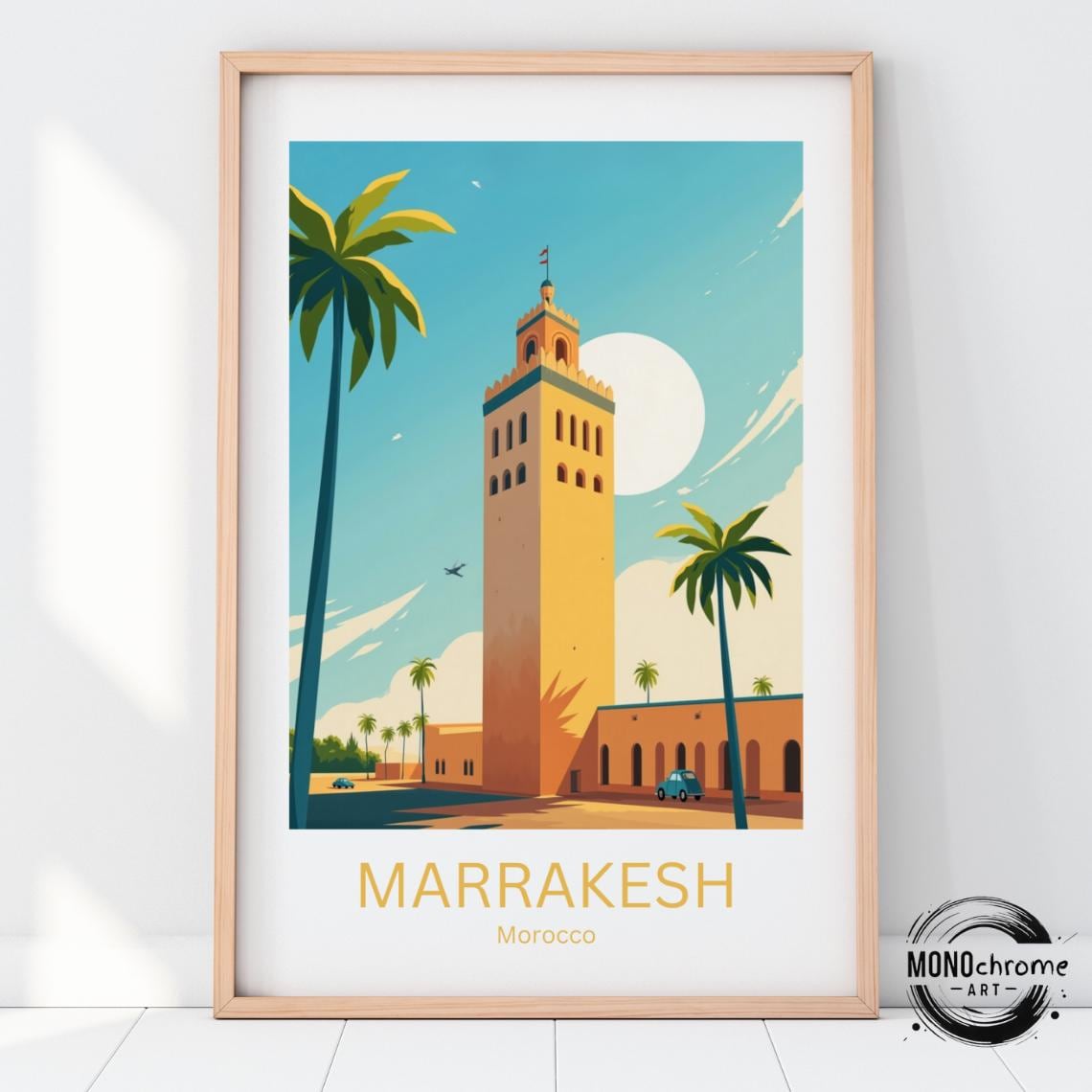 Marrakesh Travel Poster, Morocco Personalized Gift