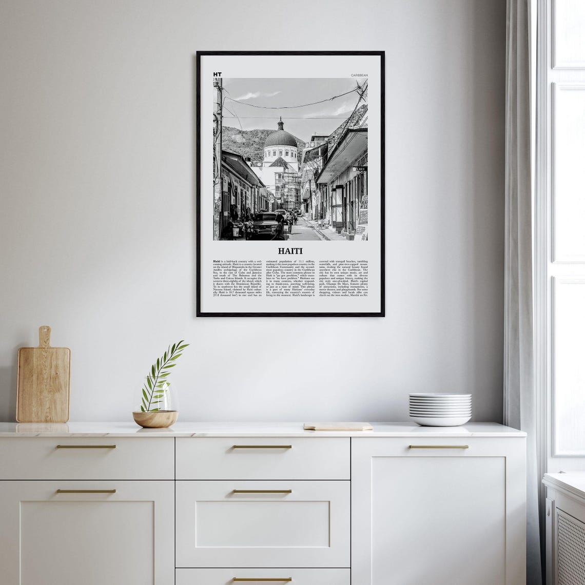 Haiti Print Black And White No 2 Haiti Wall Art Haiti Poster Haiti Photo Haiti Wall Decor Hati Ayiti Hayti Haitian Domican - Image 2