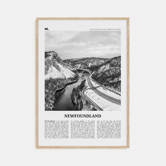 Newfoundland Black and White Wall Art, Canada
