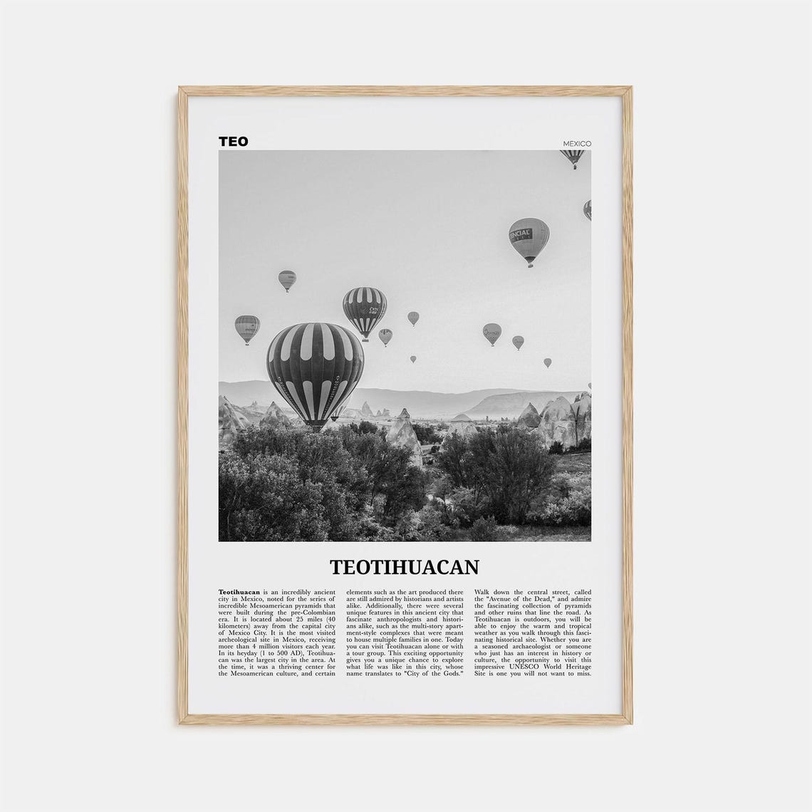 Teotihuacan Print Black And White Teotihuacan Wall Art Teotihuacan Poster Teotihuacan Photo Teotihuacan Wall Dcor Mexico