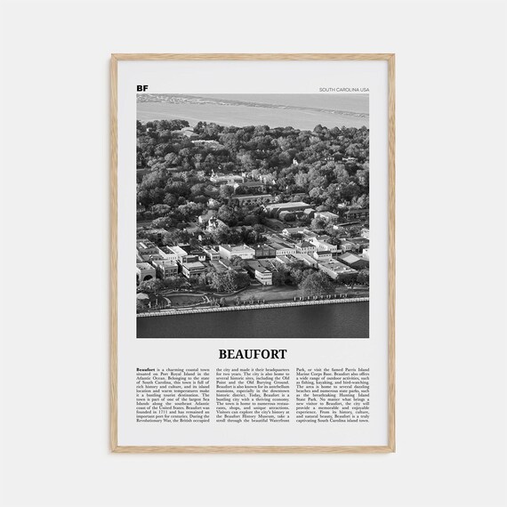 Beaufort, South Carolina Travel Poster Art Print