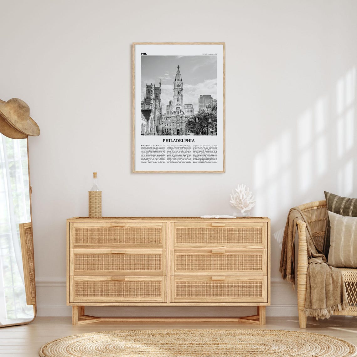 Philadelphia Black And White Travel Poster - Image 4