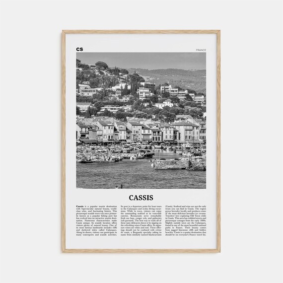 Cassis Black And White Art Print, French Riviera France