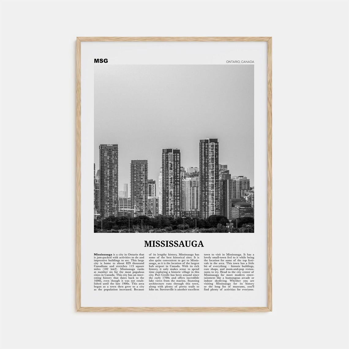 Mississauga Print Black And White Mississauga Wall Art Mississauga Poster Mississauga Photo Mississauga Dcor Ontario Canada