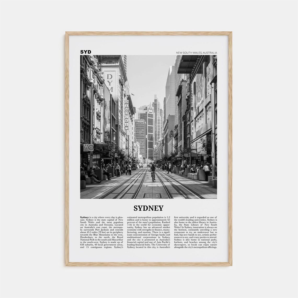 Sydney Print Black And White No 5 Sydney Wall Art Sydney Poster Sydney Photo Travel Print New South Wales Australia Oceania