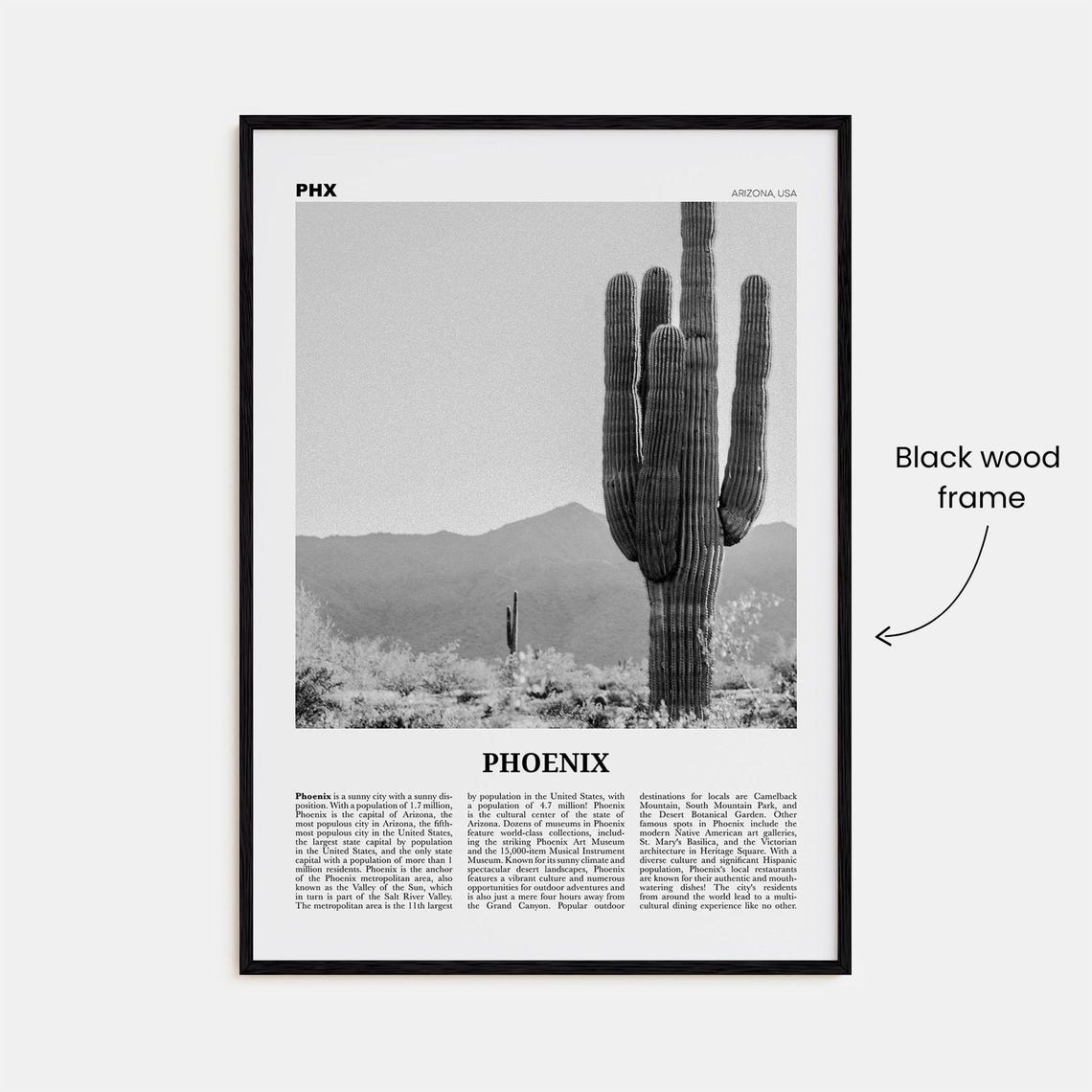 Phoenix Print, Arizona Wall Art Poster - Image 3