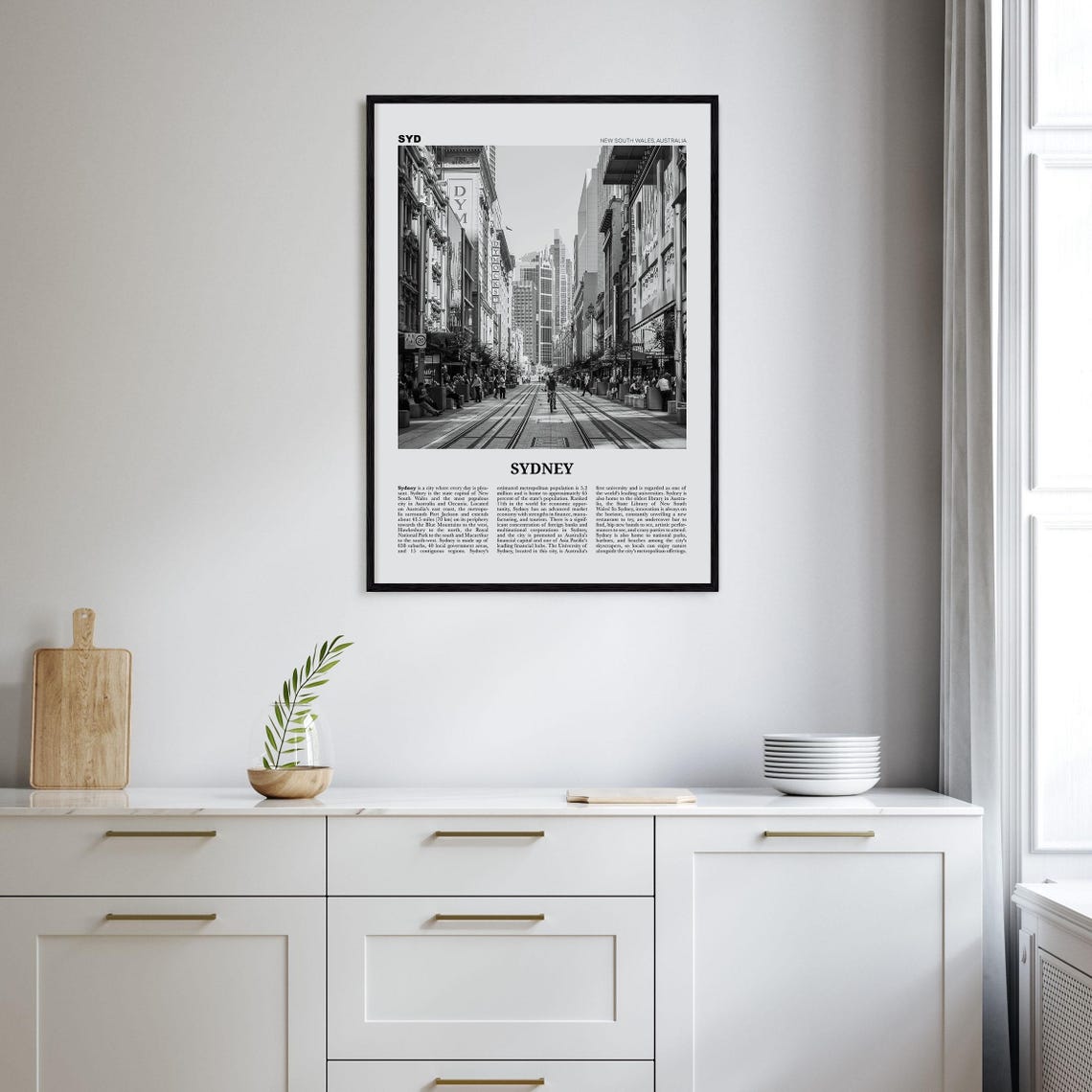 Sydney Print Black And White No 5 Sydney Wall Art Sydney Poster Sydney Photo Travel Print New South Wales Australia Oceania - Image 2