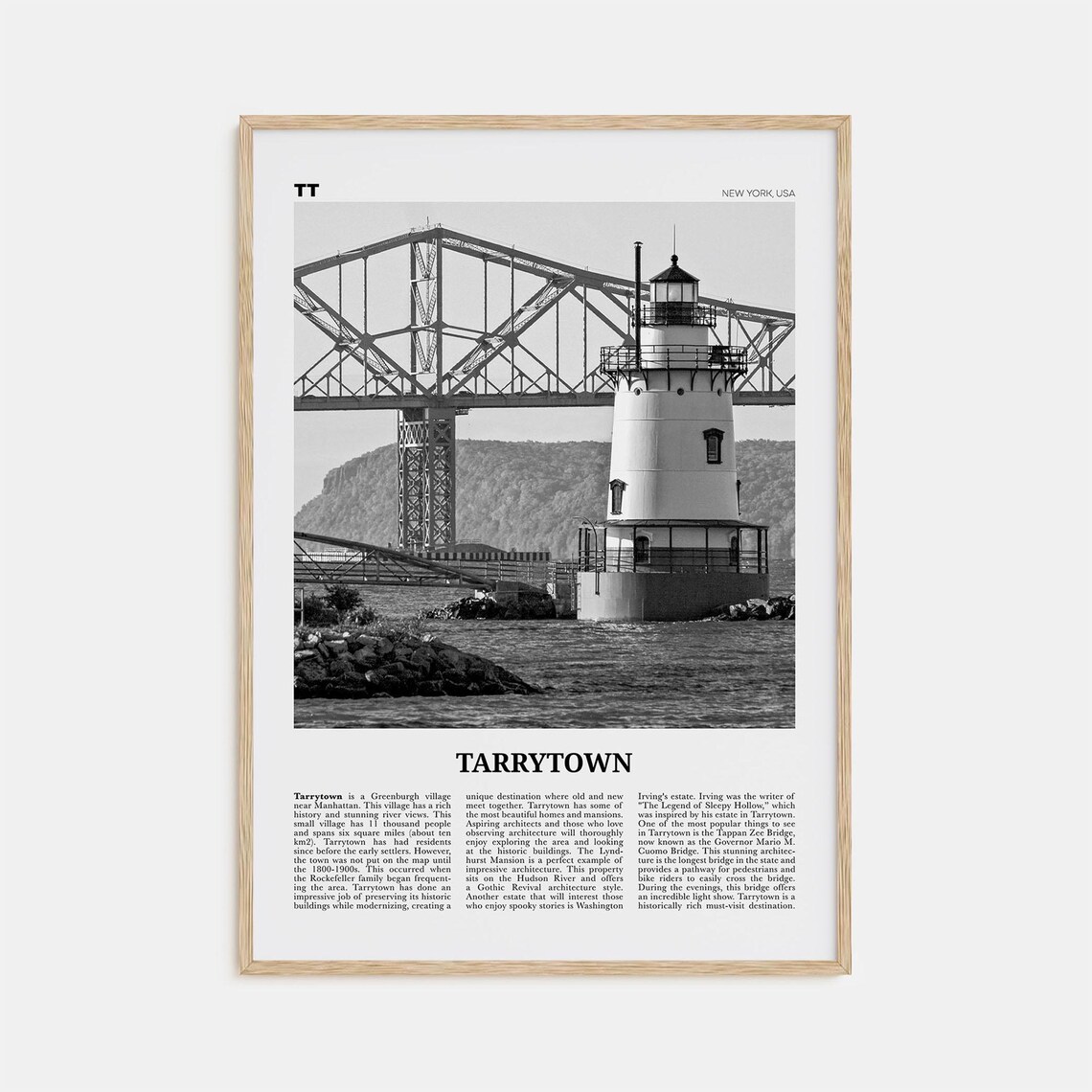 Tarrytown Print Black And White Tarrytown Wall Art Tarrytown Poster Tarrytown Photo Tarrytown Wall Dcor Tarrytown Map New York Usa