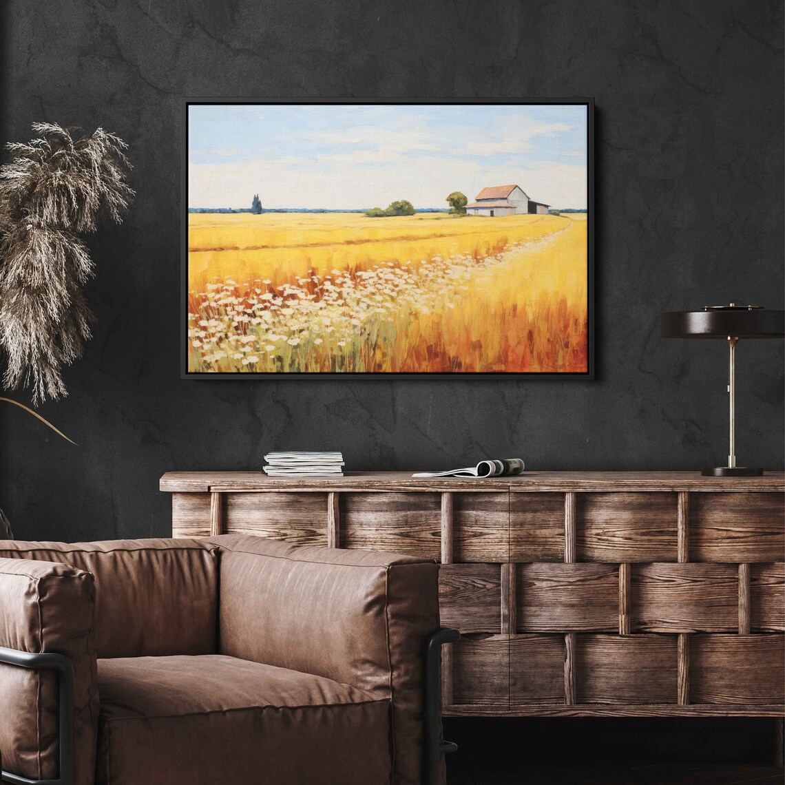 Rustic Farm Vintage Painting, Farmhouse Art Print - Image 2