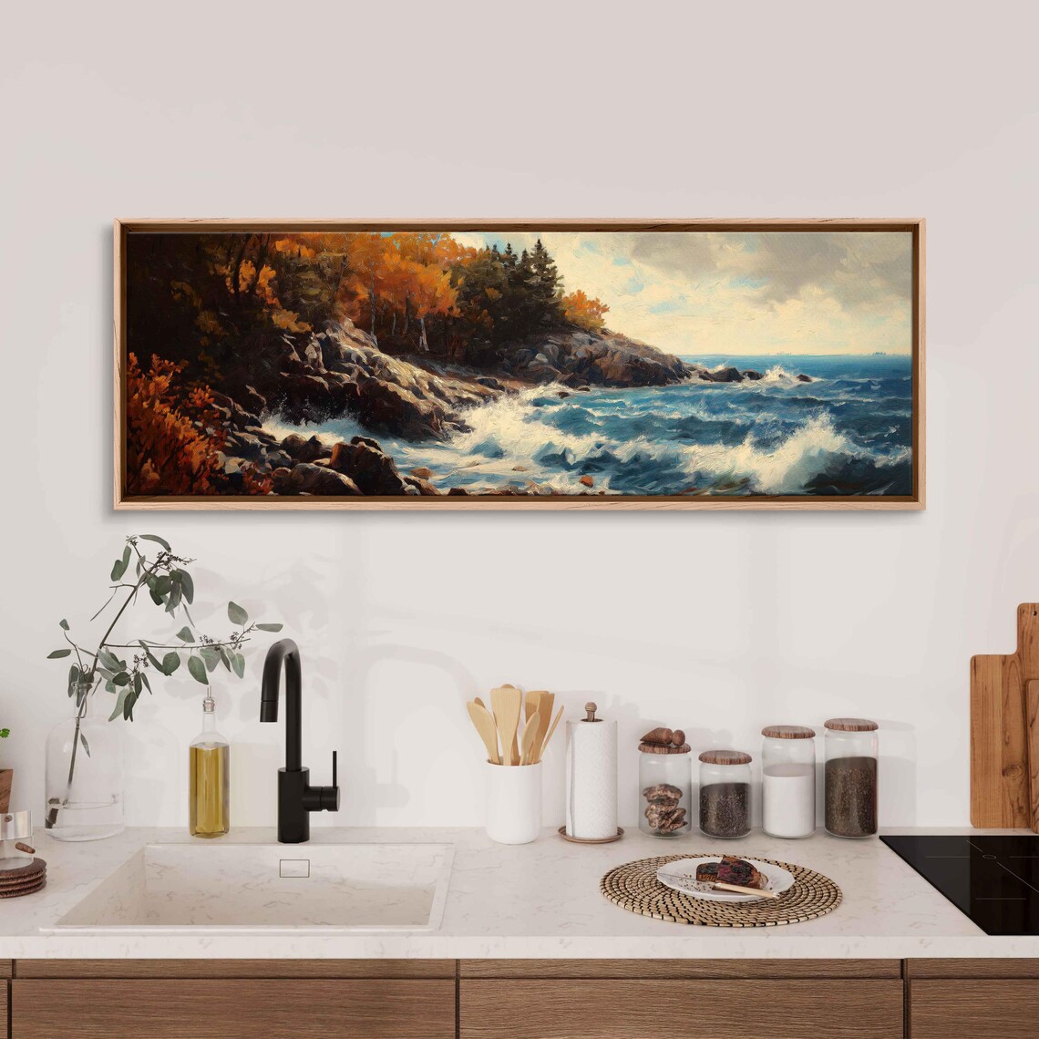 Acadia National Park Rugged Coast Fall Colors Crashing Waves Scenic Poster - Image 3