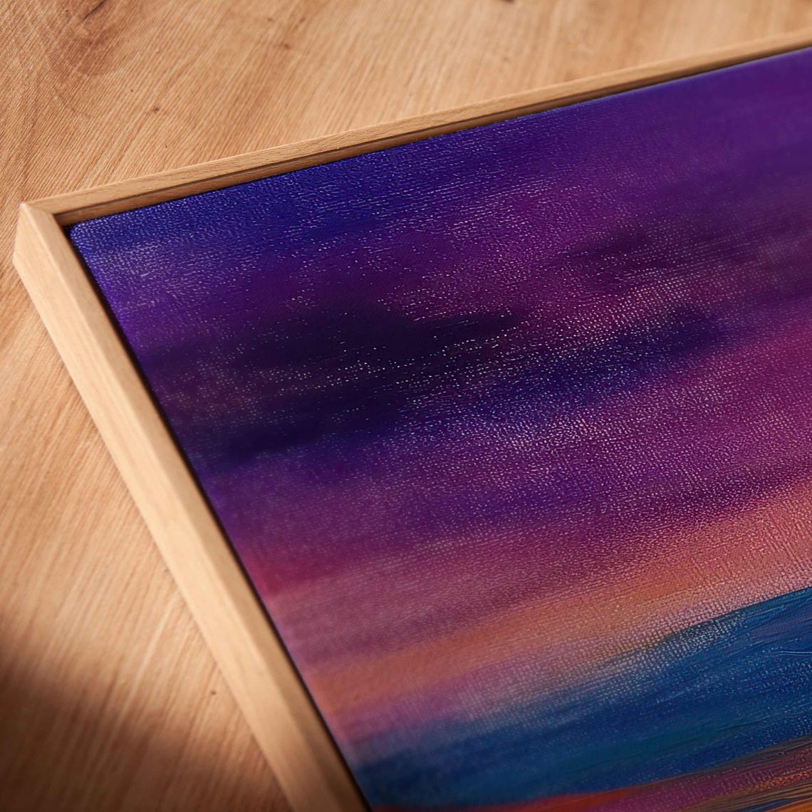 Peaceful Countryside Dusk Rolling Hills Golden Meadow Painting Poster - Image 2