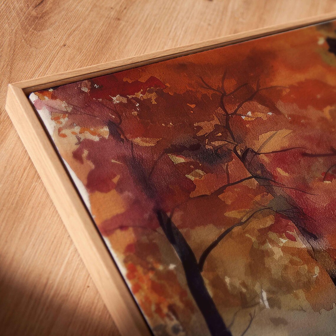 Family Hayride Horse Wagon Autumn Countryside Panoramic Wall Poster - Image 2