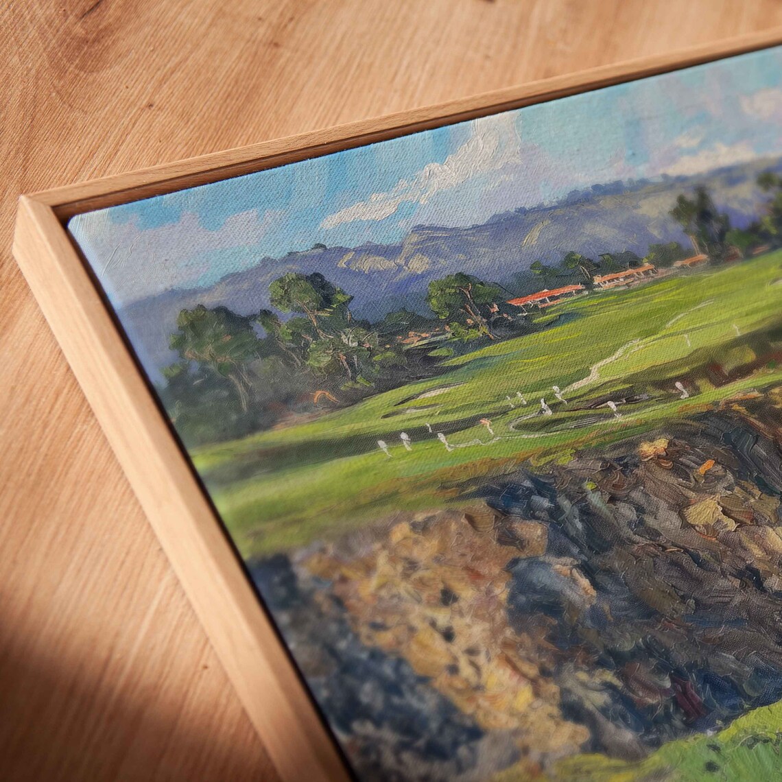Pebble Beach Golf Links Pacific Cliffs Cypress Trees Ocean View Golf Poster - Image 2