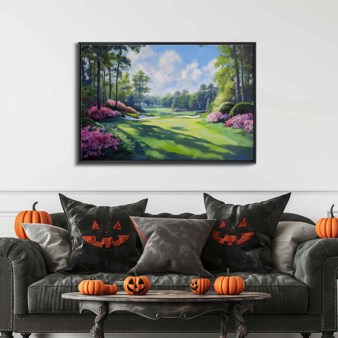Augusta National Golf Course Spring Azaleas Fairway Green Poster - Image 3