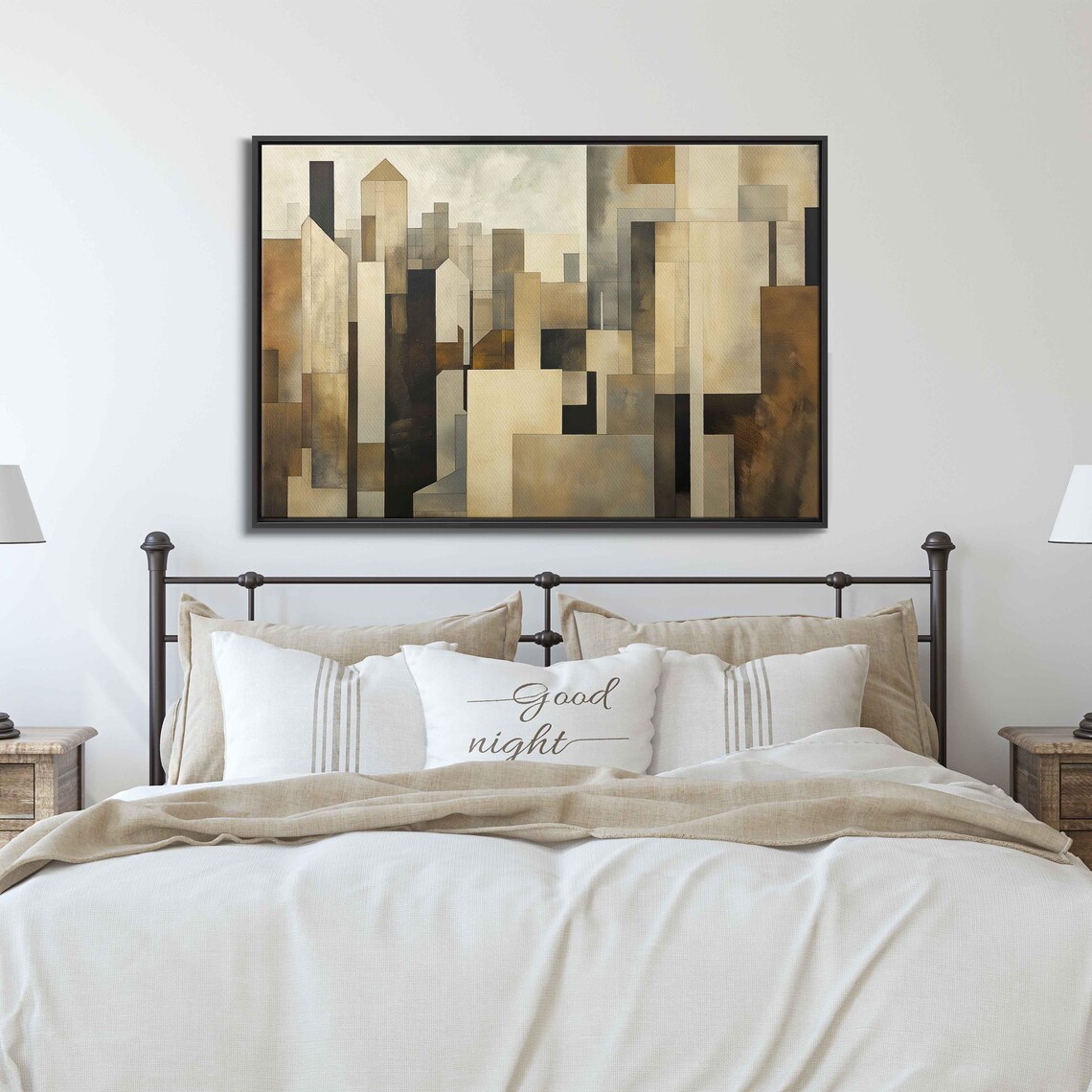Abstract Cityscape, Calm Elegance Wall Art Print - Image 3