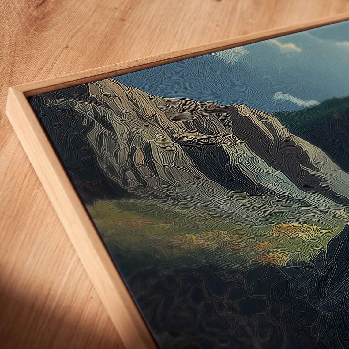 Dramatic Cliffside Overlooking Stormy Ocean - Image 2