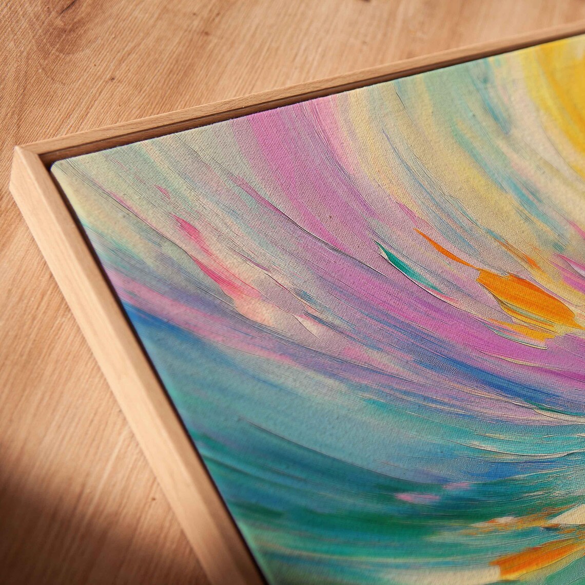 Abstract Spring Movement Art Print, Vibrant Pastels - Image 2