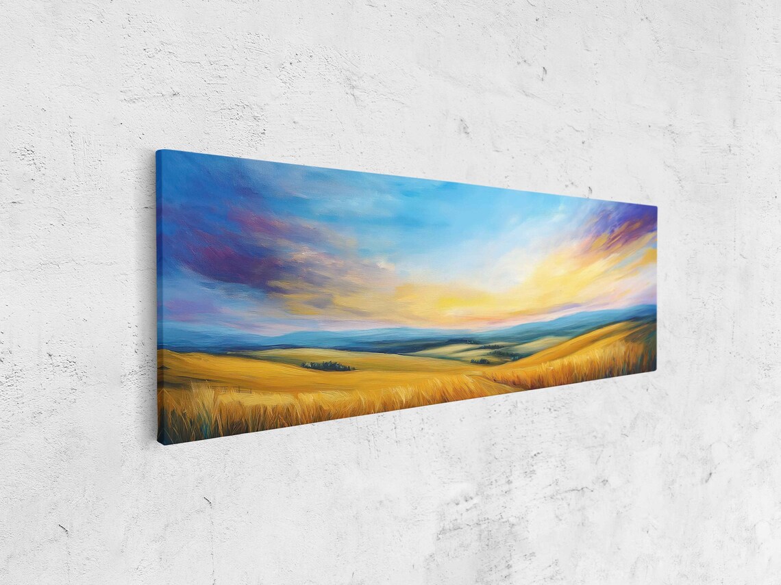 Peaceful Countryside At Dusk, Tranquil Fields - Image 4