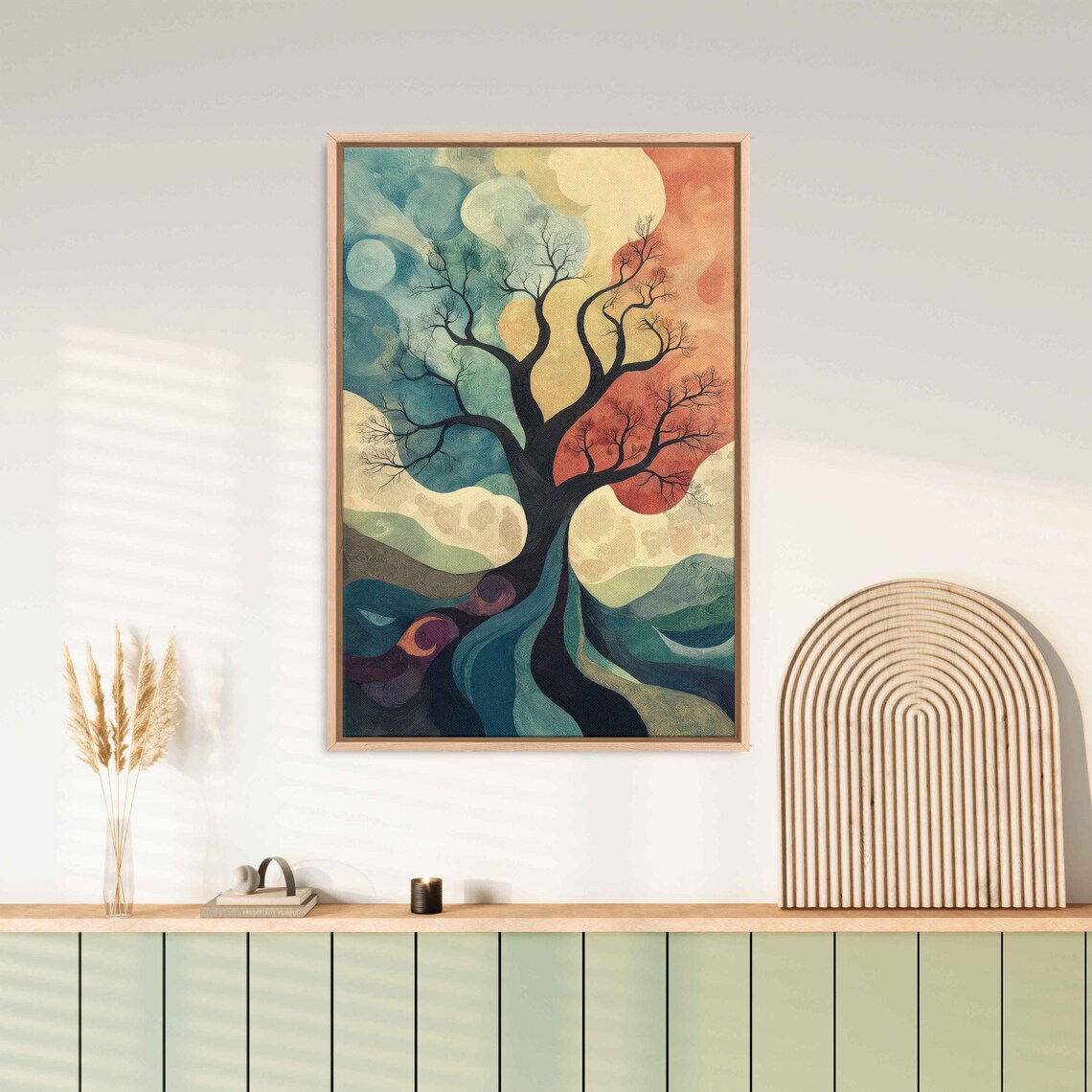 Tree Of Life Art Print, Pastel Colors Nature - Image 3