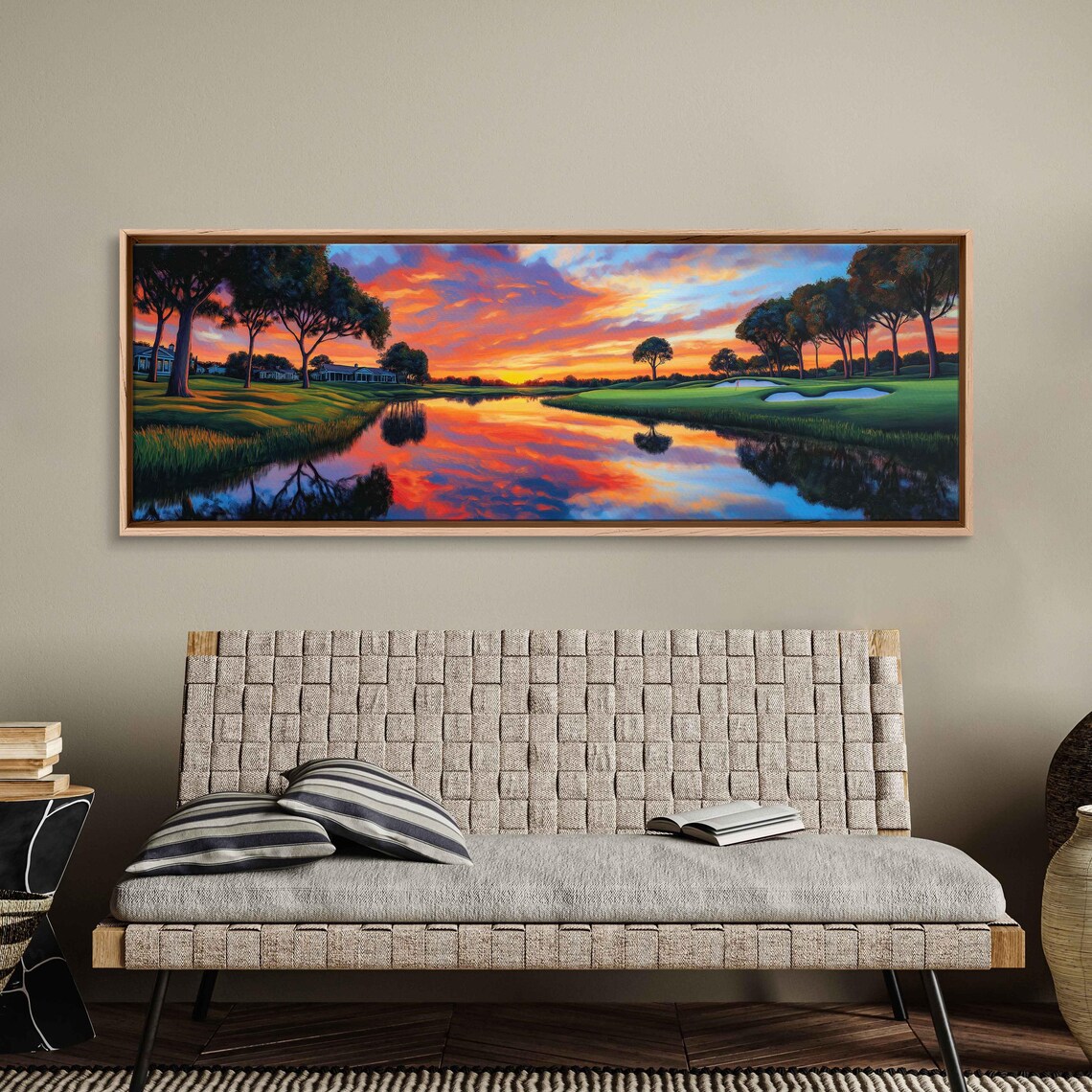 Sunset Over Bay Hill Club Wall Art Print - Image 3