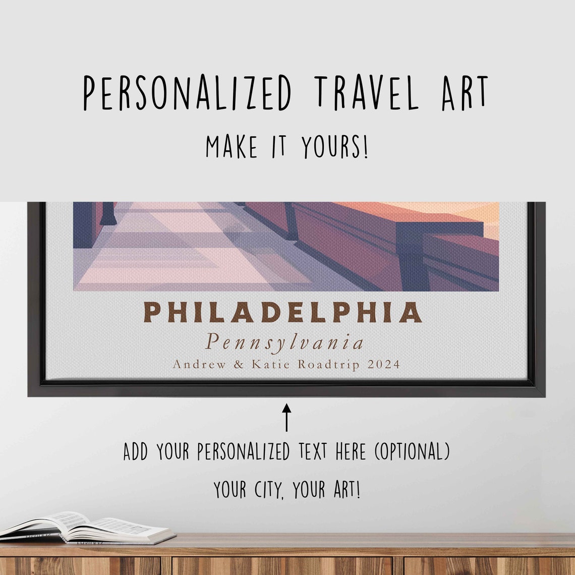Philadelphia Pennsylvania City Hall River Bridge Travel Poster - Image 4