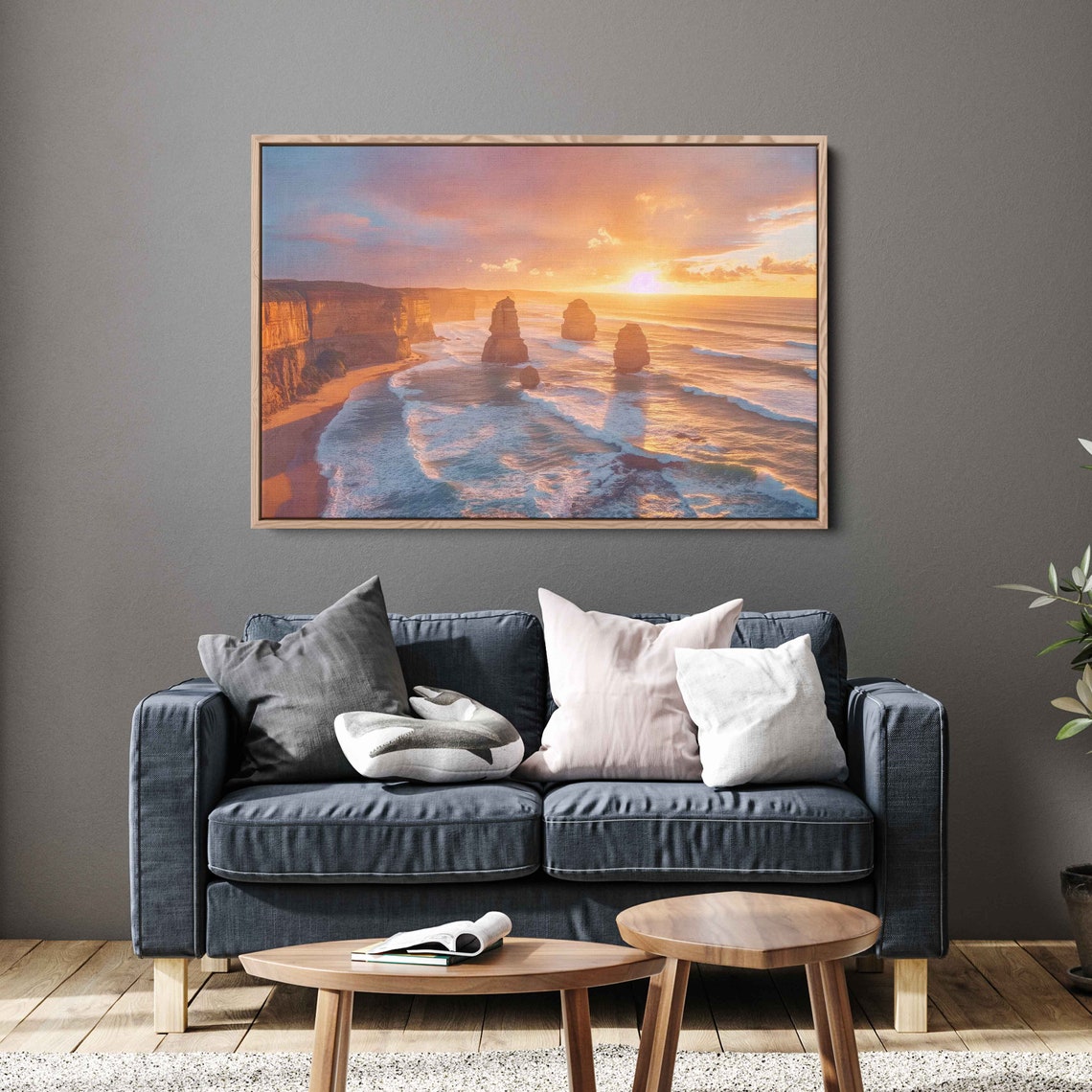 Twelve Apostles Sunset Great Ocean Road Australia Coast Poster - Image 3