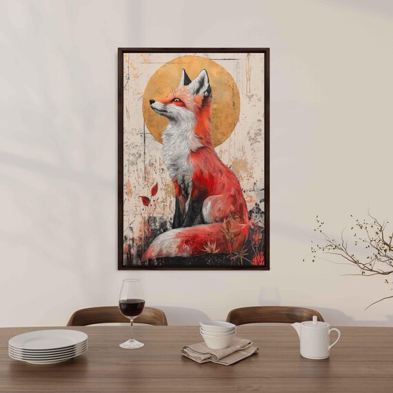 Copper Fox Magic, Whimsical Illustration Art Print