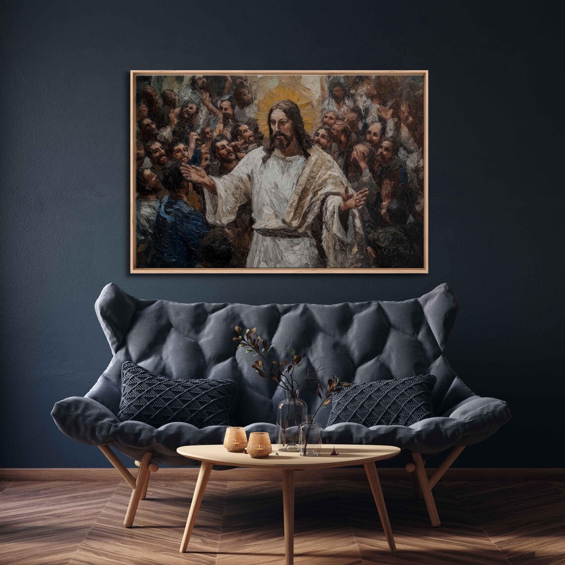 Jesus Christ Addressing A Multitude, Wall Art Print - Image 3