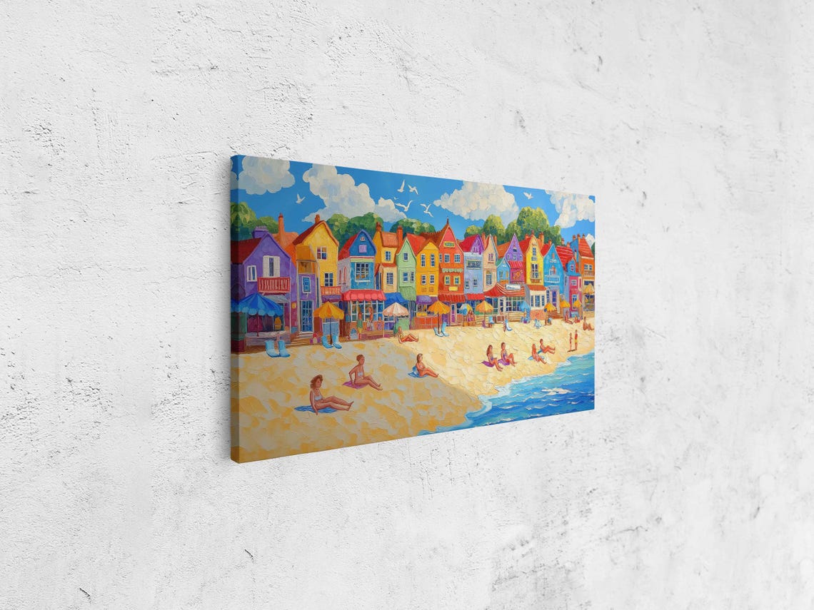 Seaside Town Wall Art Print - Image 4