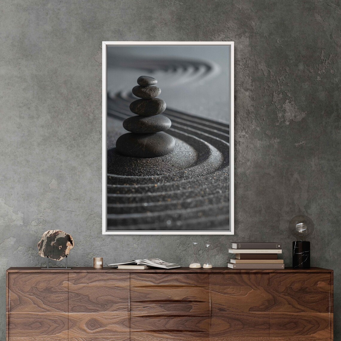 Zen Stacking Stones Art Print, Meditation Rocks - Image 2