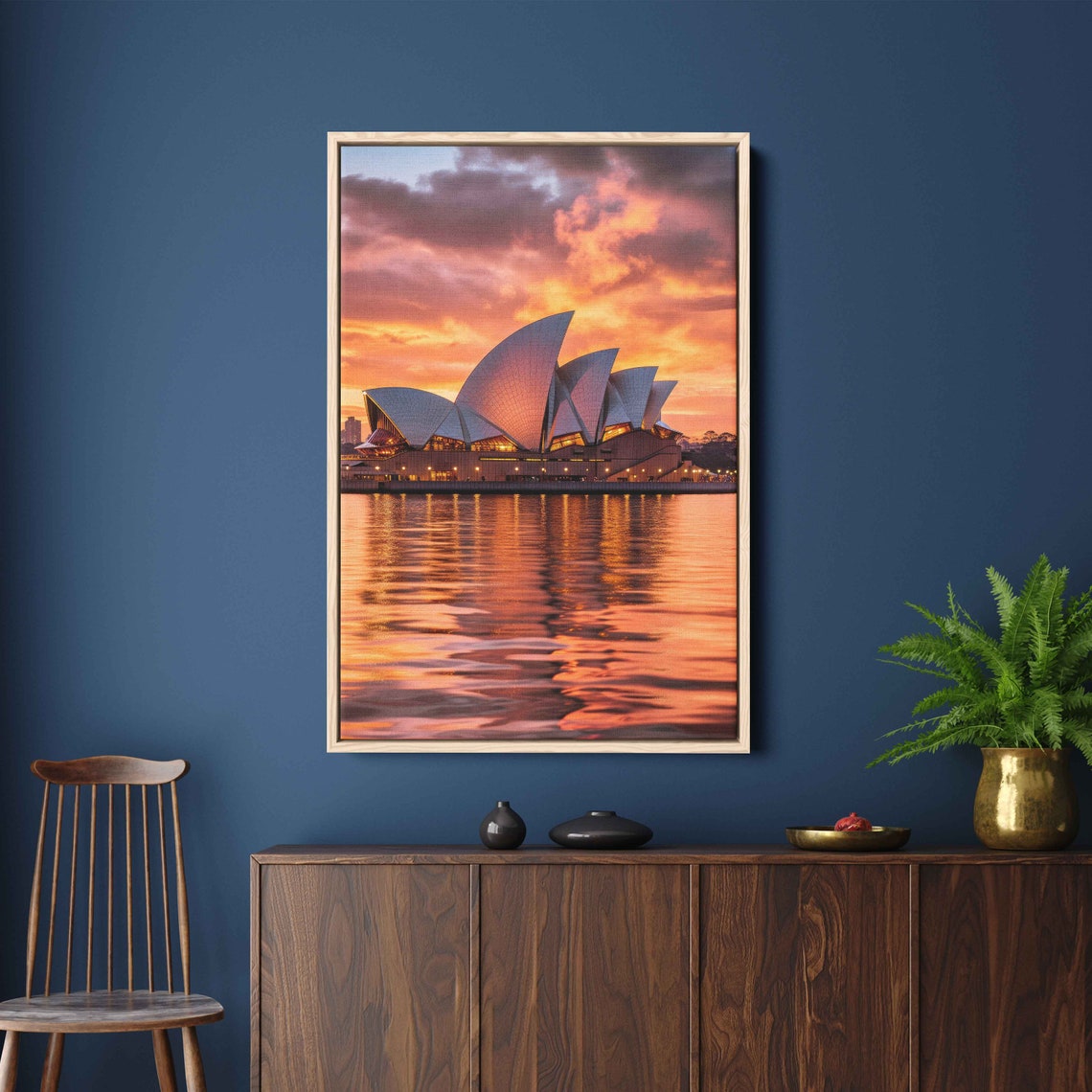 Sydney Opera House Sunset Water Reflection Australia Landmark Poster - Image 2