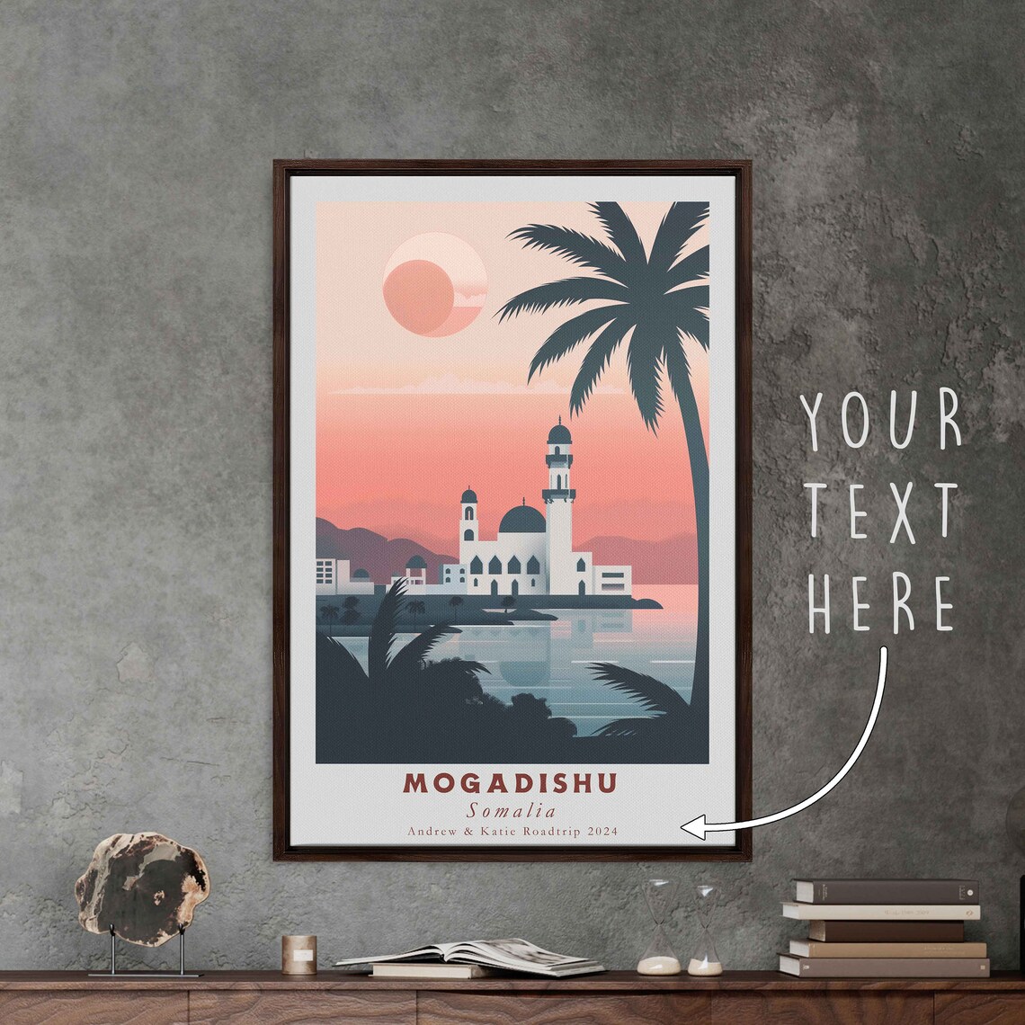 Mogadishu, Somalia Travel Poster Art Print for Home - Image 3