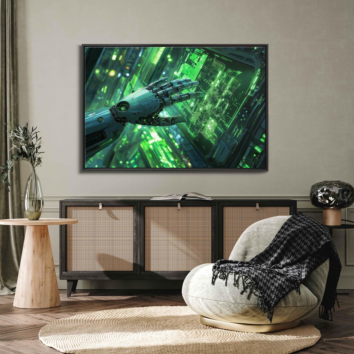 Advanced Robotic Hand, High Tech Laboratory Art Print