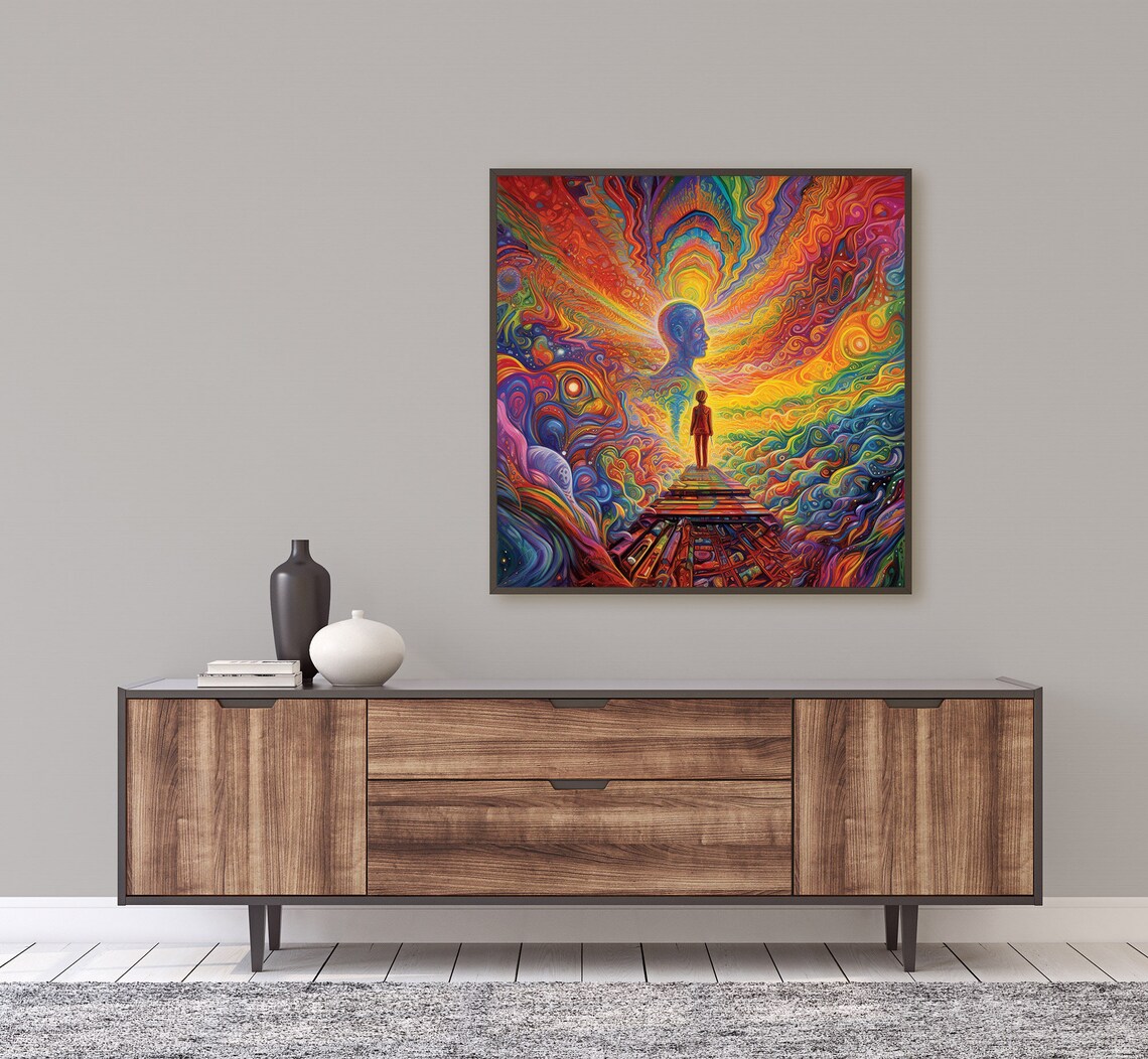 Psychedelic Colorful Paradigm Shift Art Print - Image 2