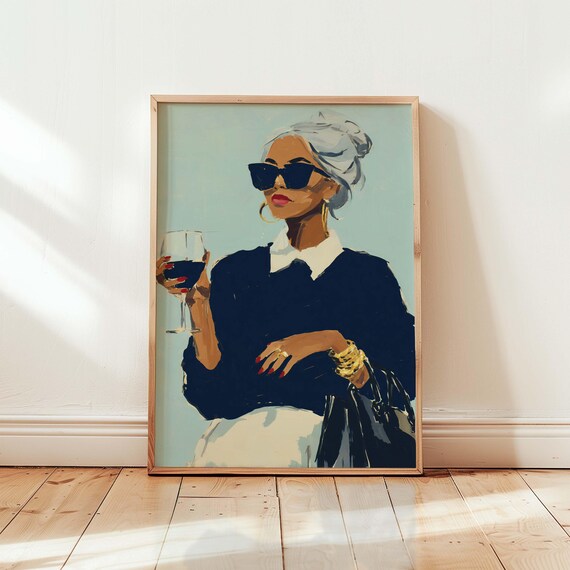 Elegant Woman Art Old Holywood Money Feminine Wall Chateaucore Fashion Eclectic