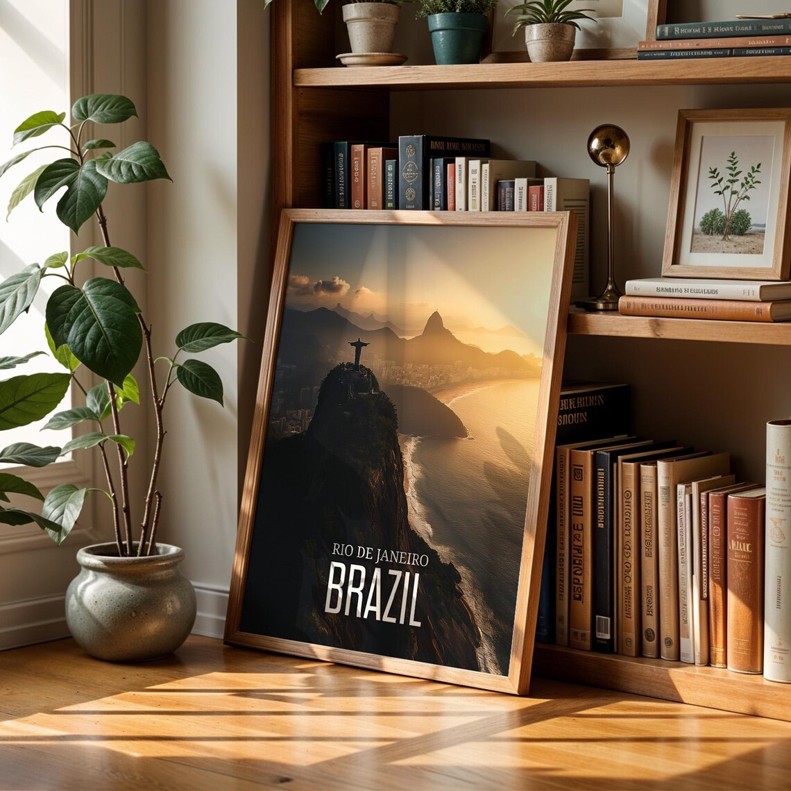 Rio De Janeiro Print, Christ The Redeemer Travel Poster
