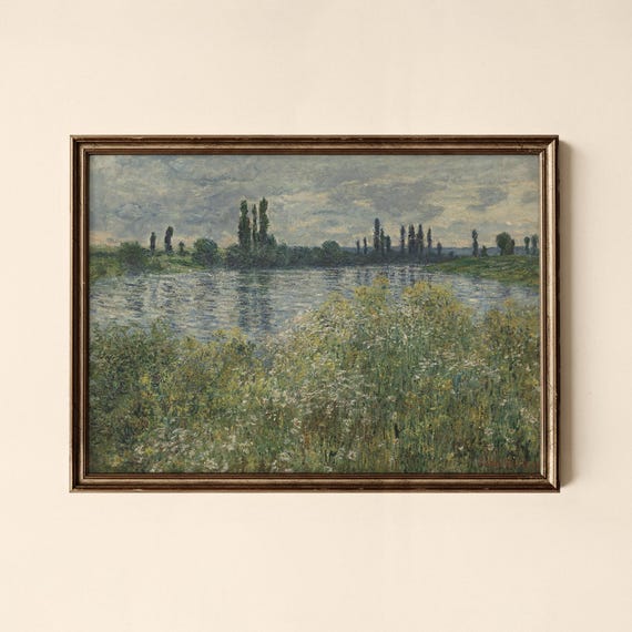 Vintage River Landscape Print Living Room Decor Wall Art Collected Prints Cpl280