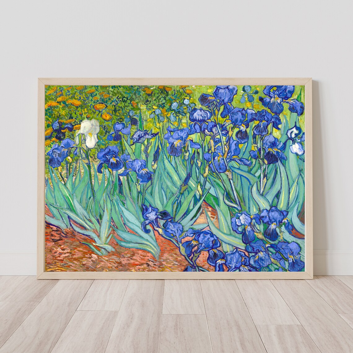 Van Gogh Irises Impressionist Floral Art Print - Image 3