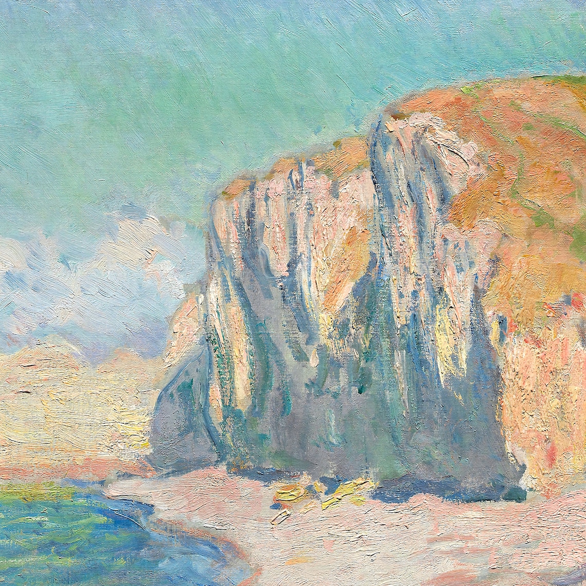Monet Etretat Beach Impressionist Landscape Print - Image 3