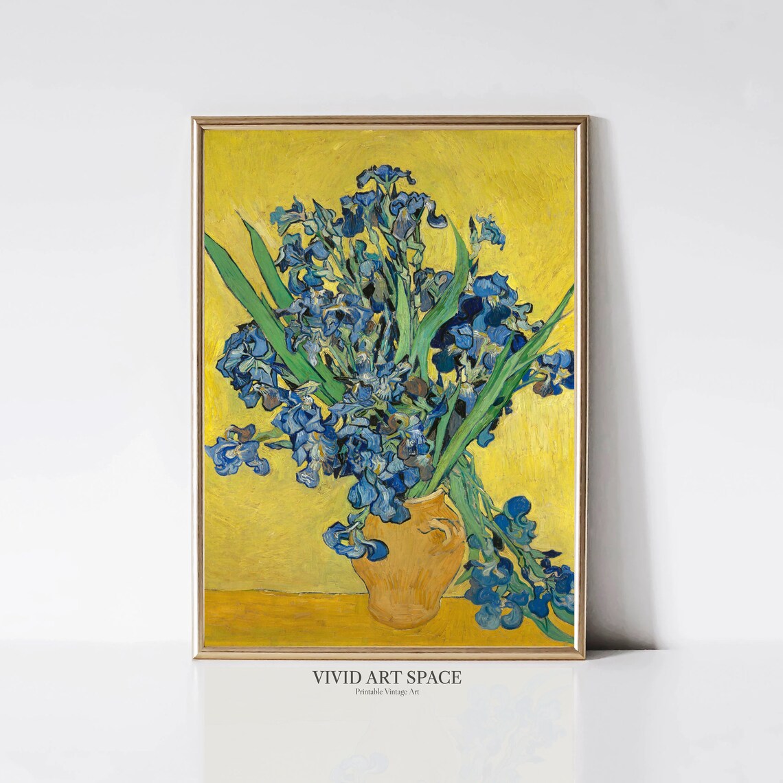 Van Gogh Irises 1890 Impressionist Floral Art Print