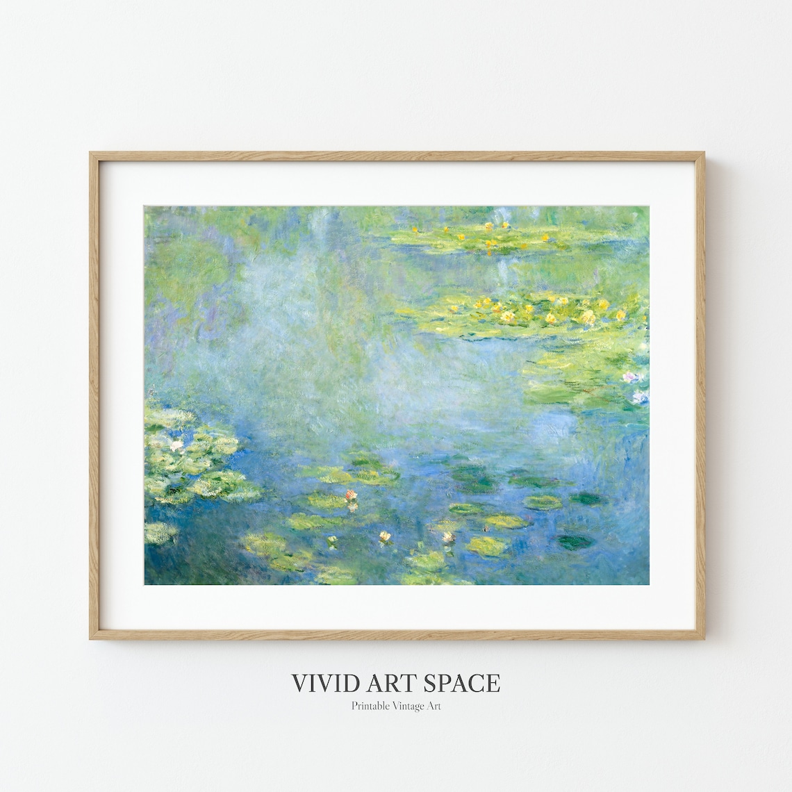 Claude Monet Water Lilies Impressionist Garden Print - Image 3