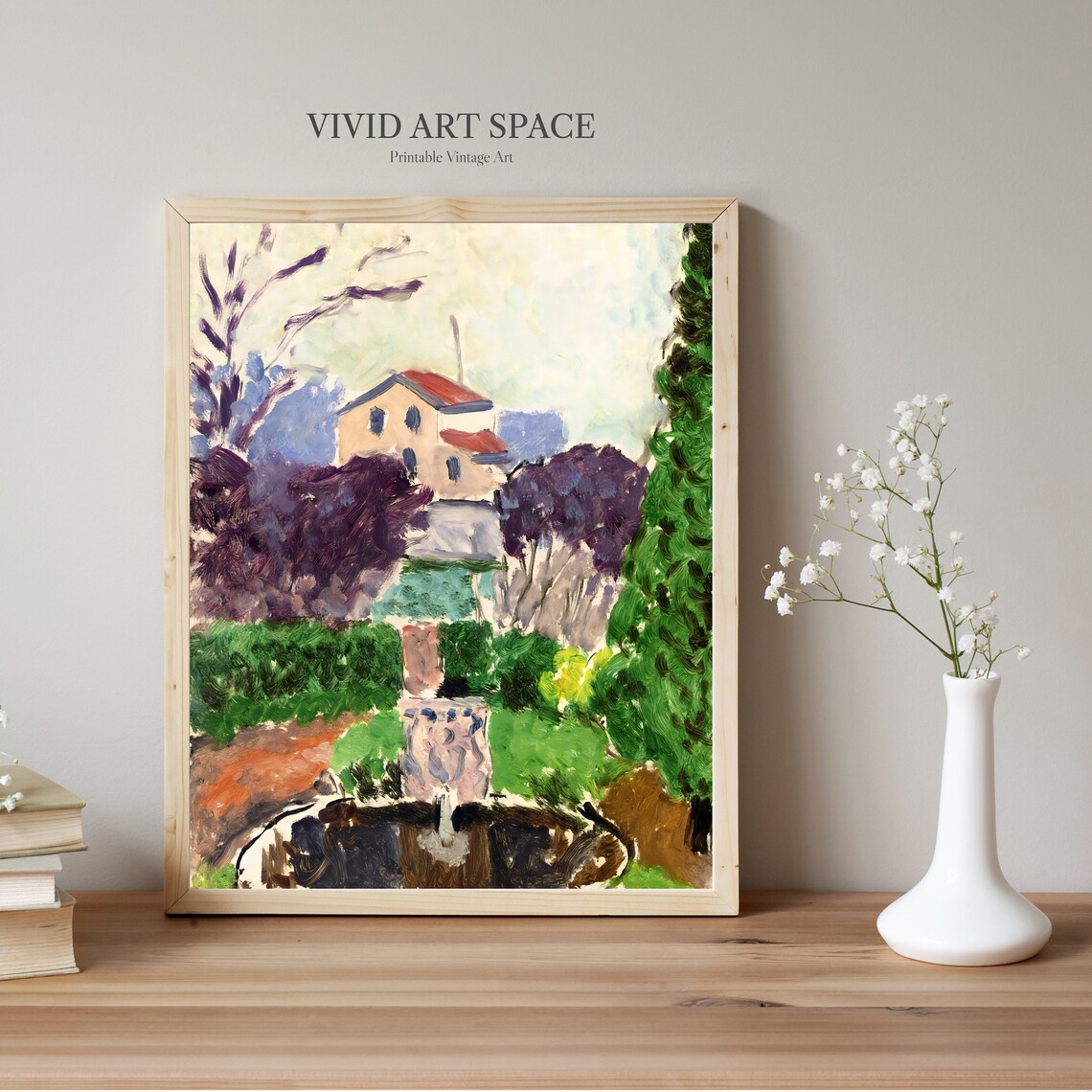 Henri Matisse The Artists Garden Fauvism Art Print - Image 2