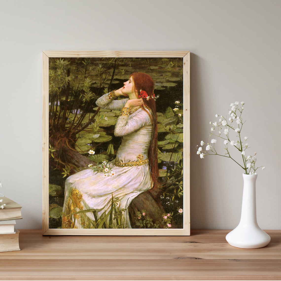 Ophelia by John William Waterhouse Art Print - Image 2