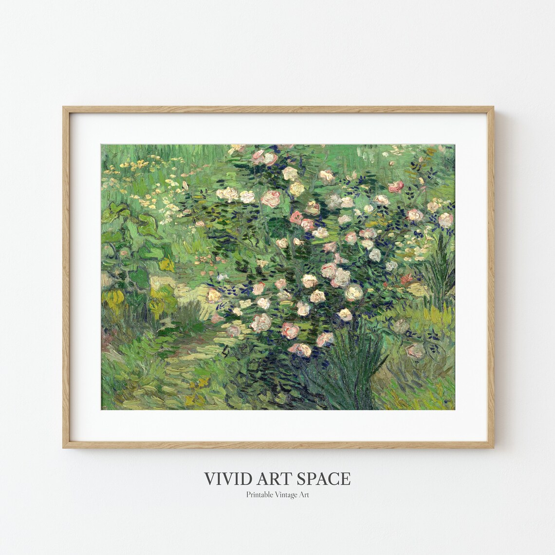 Van Gogh Roses French Impressionist Art Print - Image 3