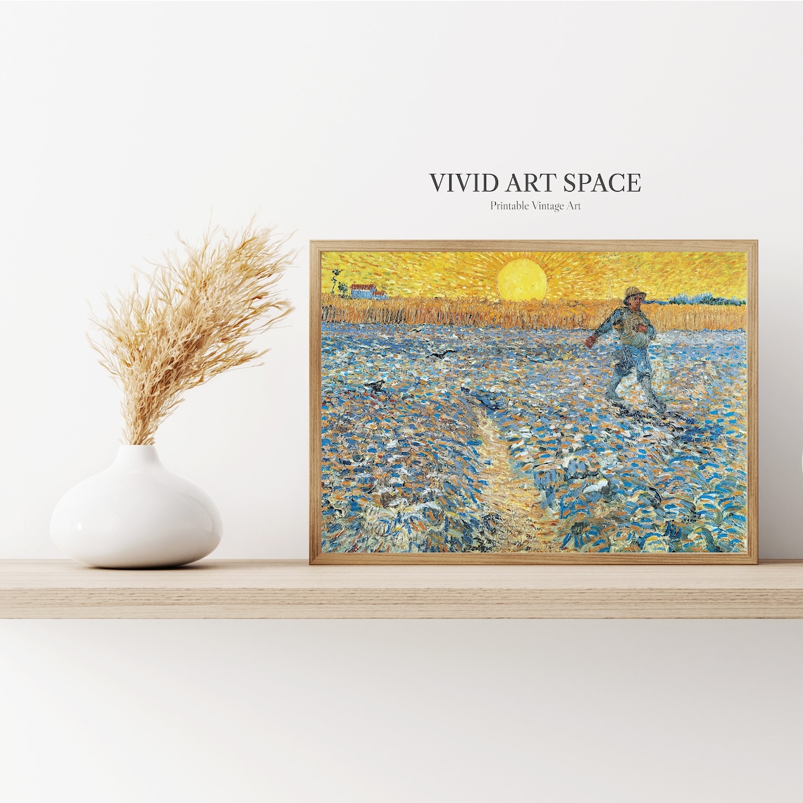 The Sower by Vincent Van Gogh, Landscape Art Print - Image 2