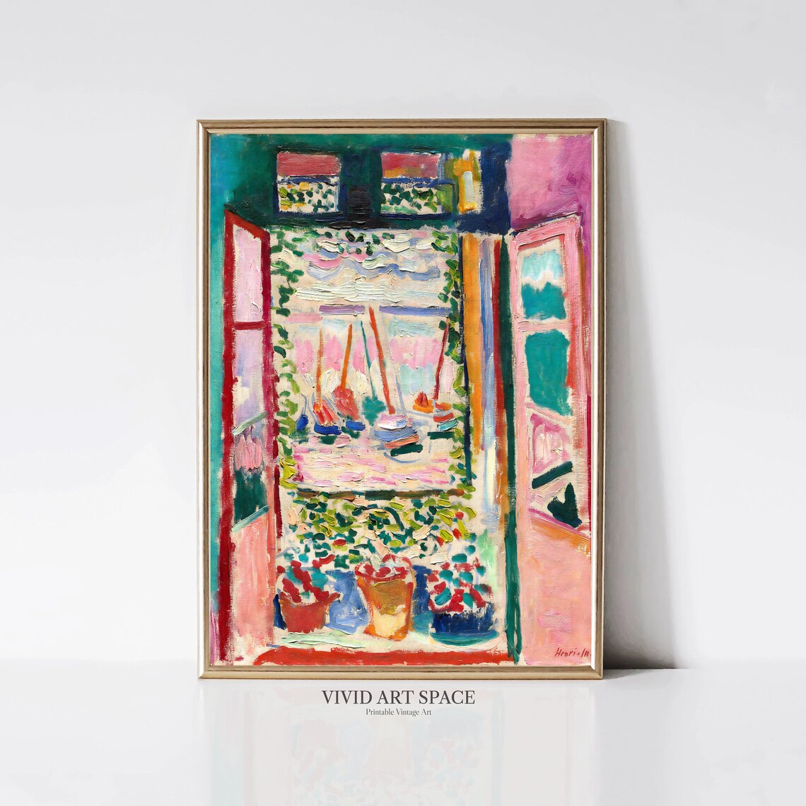 Henri Matisse Open Window Abstract Poster Print