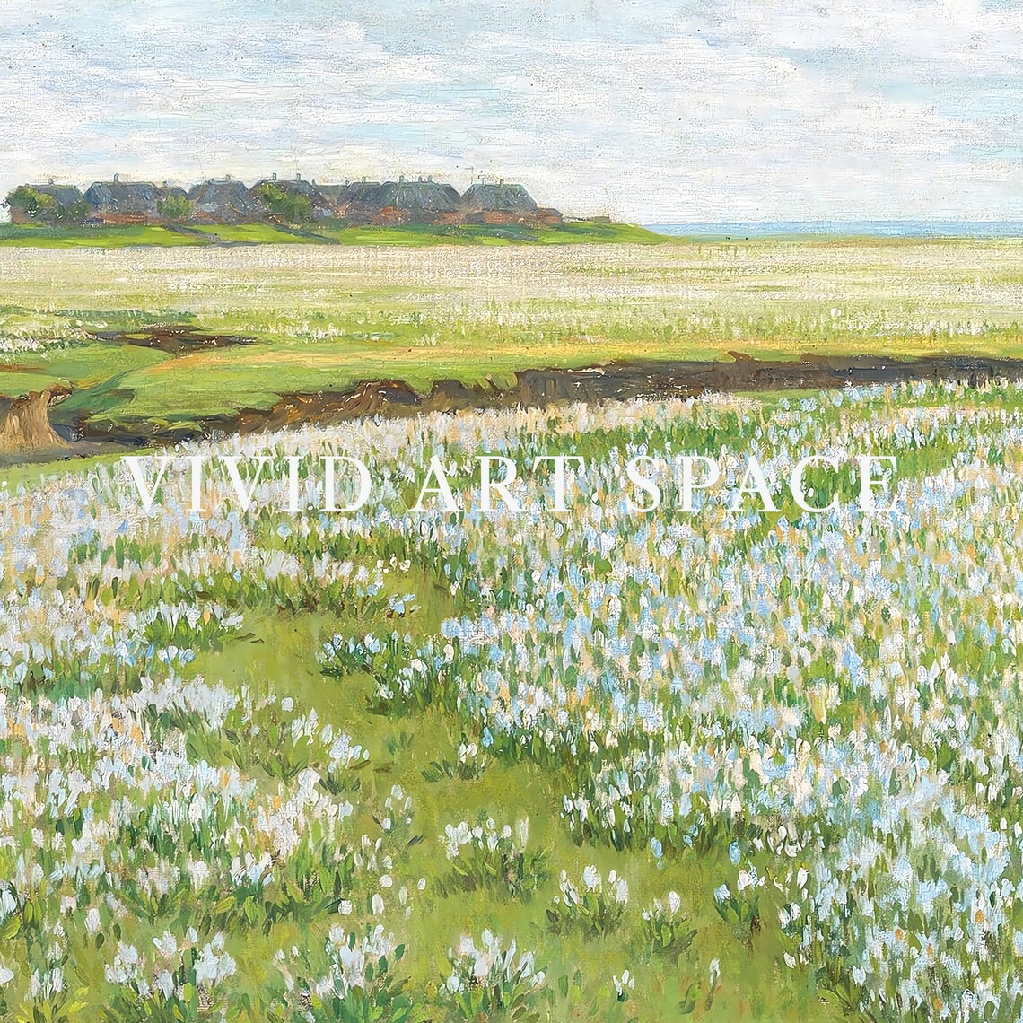 Meadow Wildflowers Vintage Country Wall Art Print - Image 3