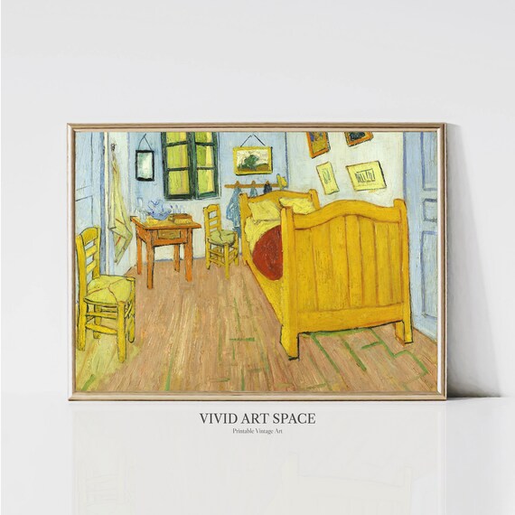 Vincent Van Gogh Bedroom In Arles 1st Version Impressionist Art Print Famous Painting Print Printable Wall Art