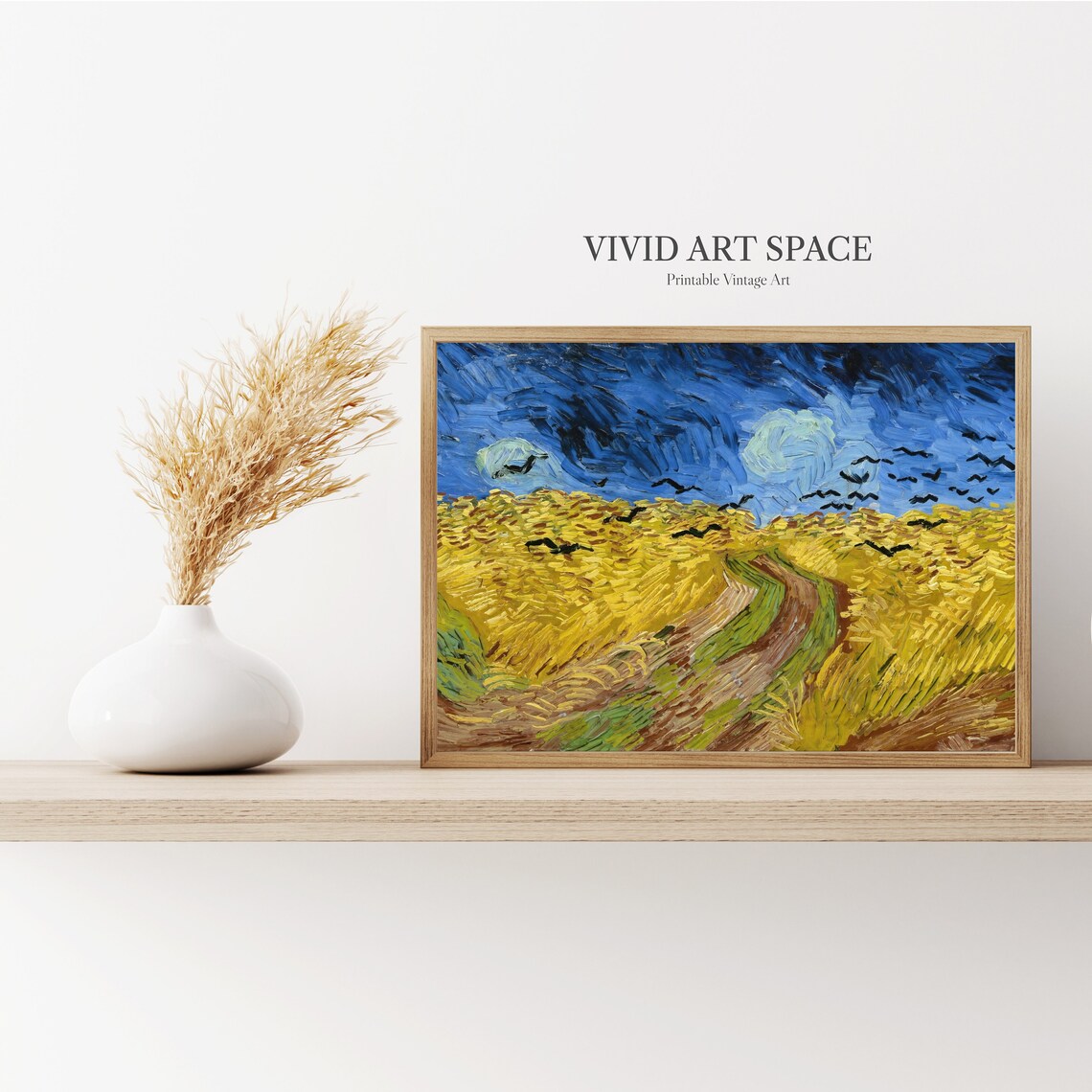 Wheat Field With Crows, Van Gogh Art Print - Image 2